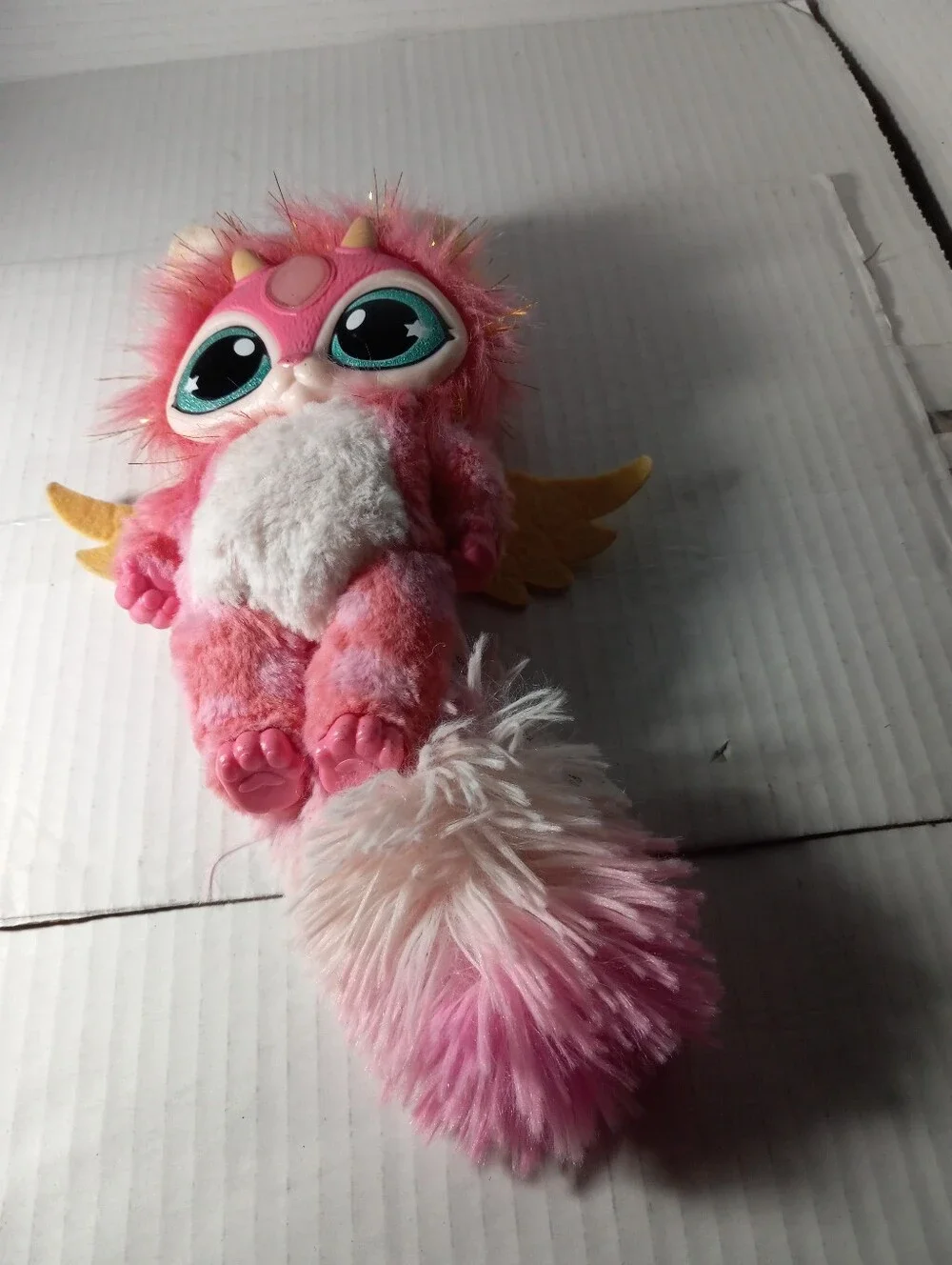 Magic Mixies Interactive Mixie Plush Doll Pink with Lights & Sound Pet Toy Fur